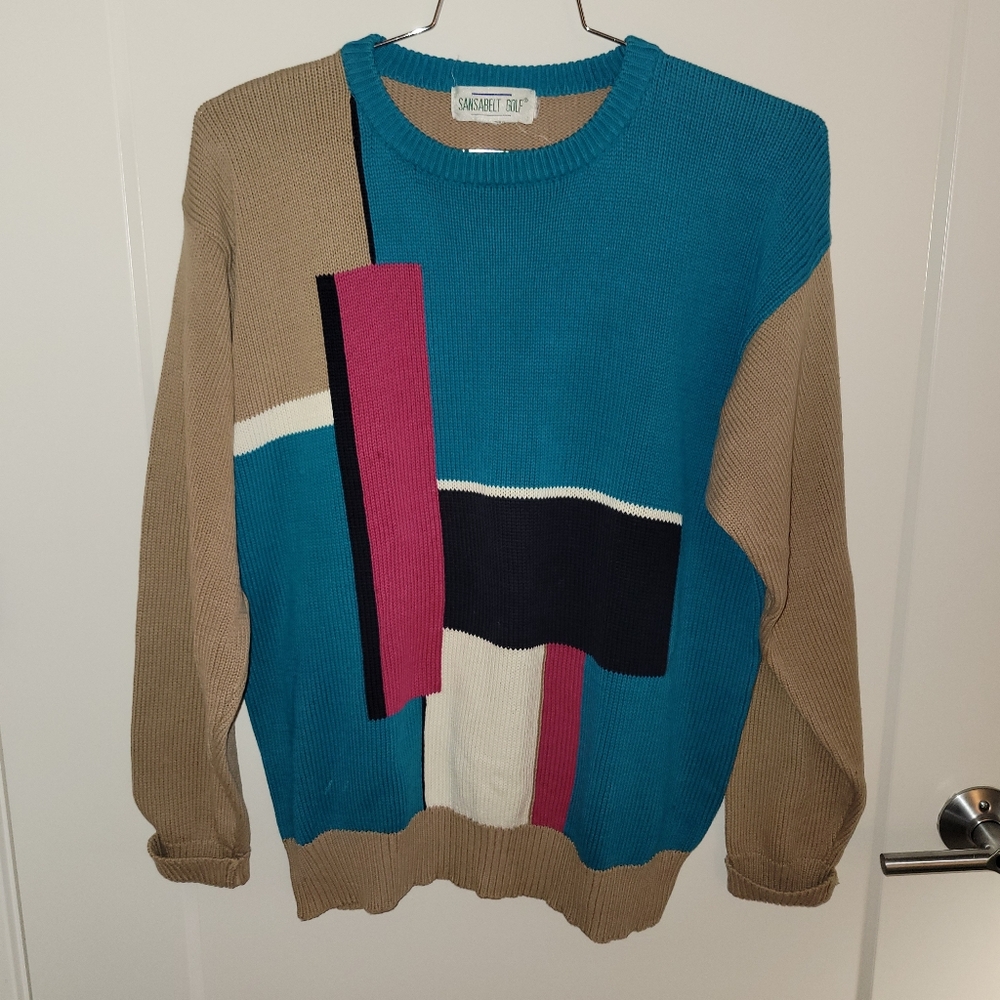Vintage Colorblock Sweater